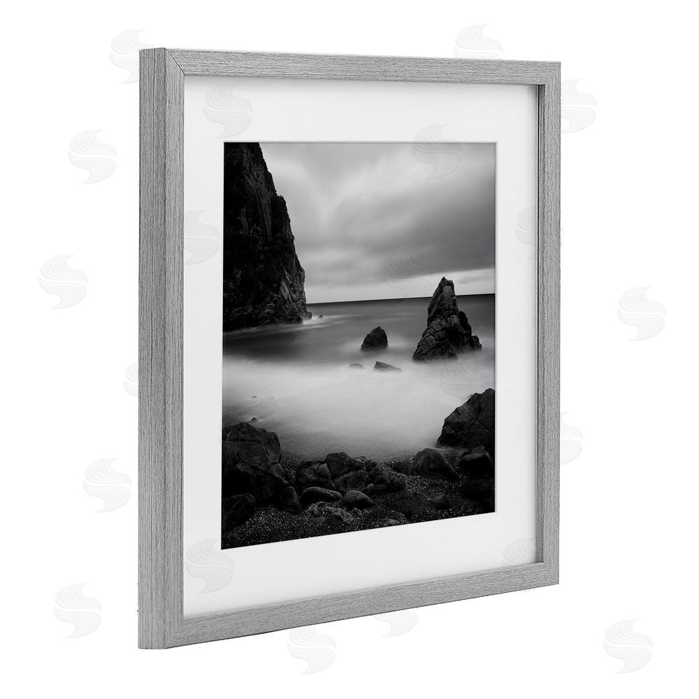 Chip Forelli Clear To The Horizon Gray Framed Print Under Glass Wall Art