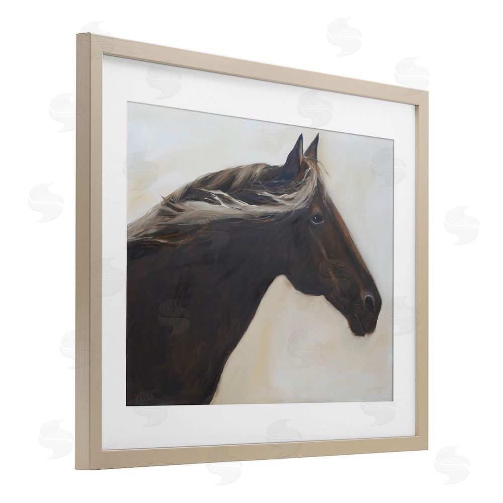Jadei Graphics The Mare In Profile Brown Framed Print Under Glass Wall Art