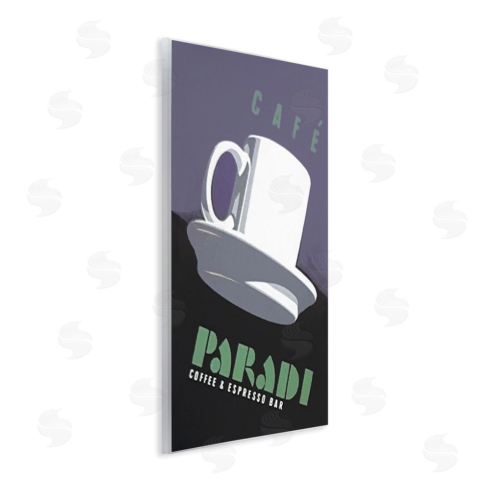 Jadei Graphics Paradi Coffee & Espresso Wooden Wall Plaque Art Print