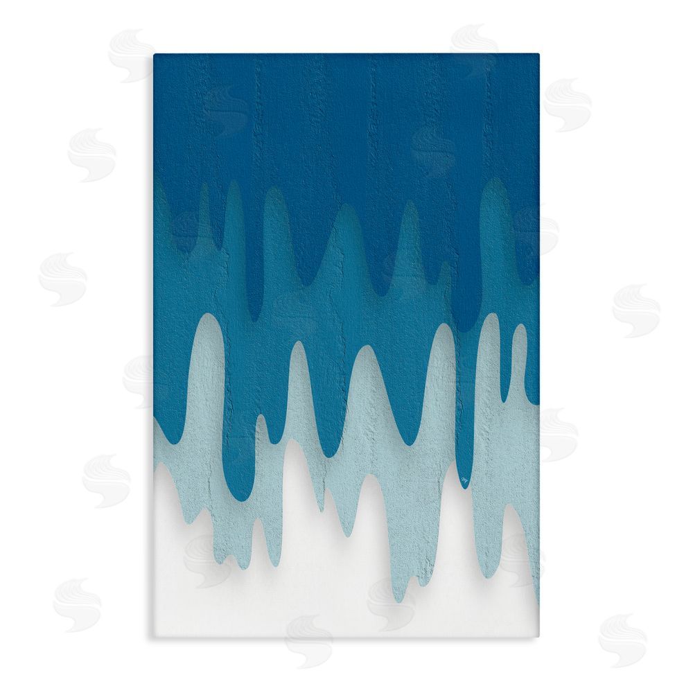 Martina Pavlova Water Wave Fluid Contour Stretched Canvas Wall Art Print