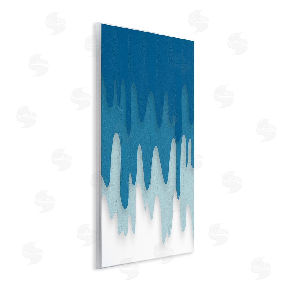 Martina Pavlova Water Wave Fluid Contour Wooden Wall Plaque Art Print