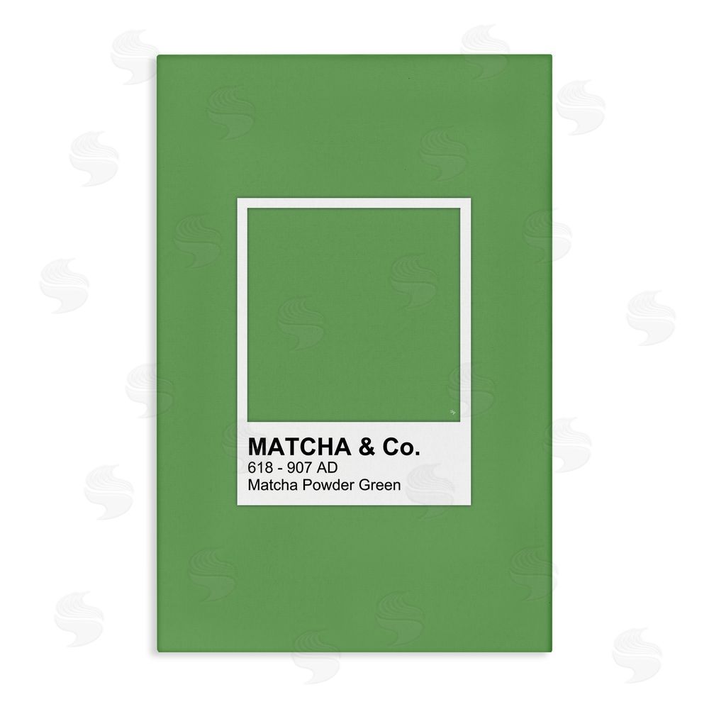 Martina Pavlova Matcha Powder Green Shade Stretched Canvas Wall Art Print