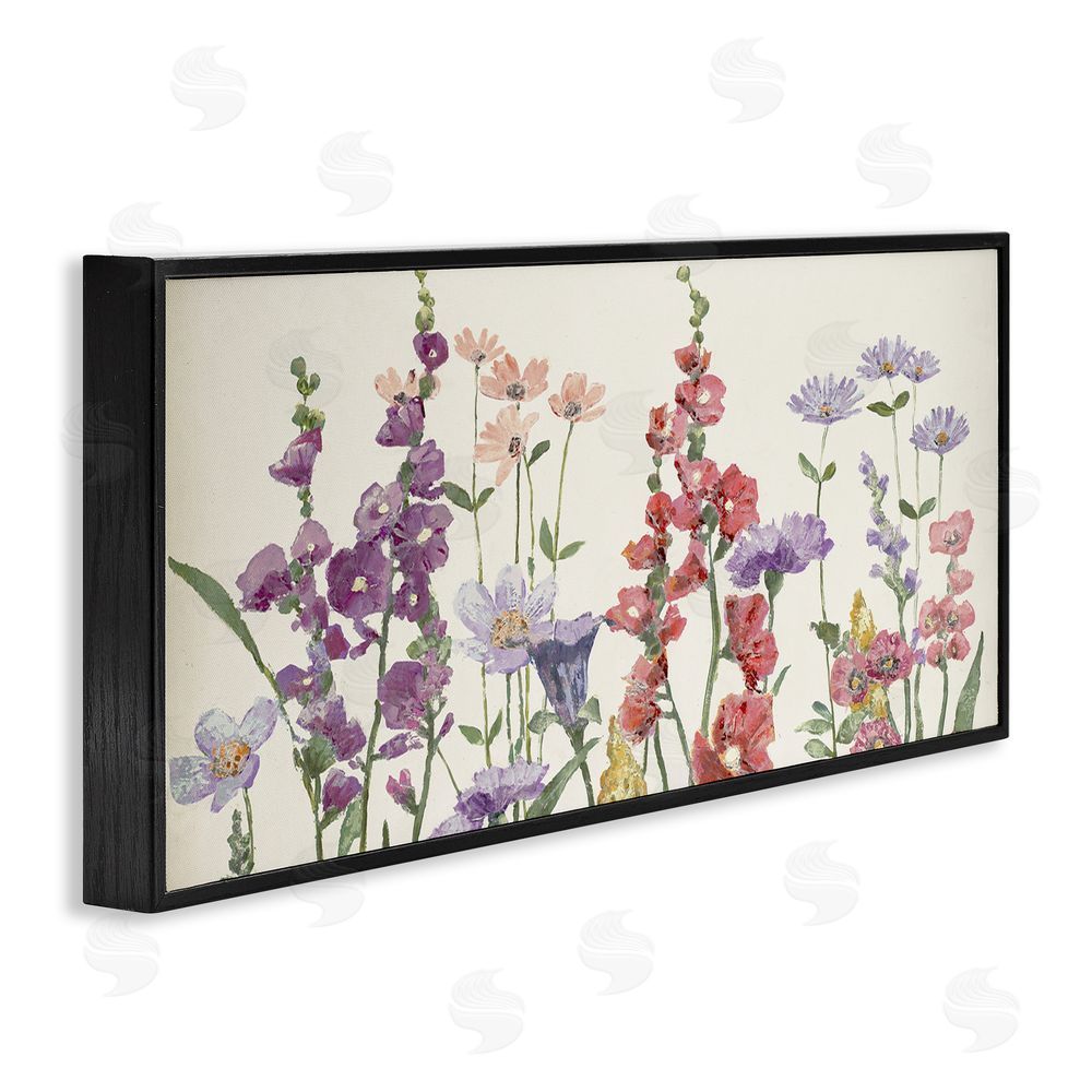 Lorenzo Collective Butterfly Garden in Vintage Tones Black Framed Giclee Wall Art Print