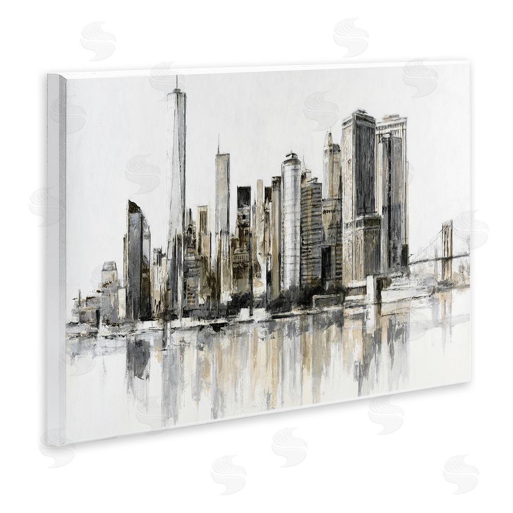 Lorenzo Collective Urban Skyline Reflection Wall Plaque Printed Art