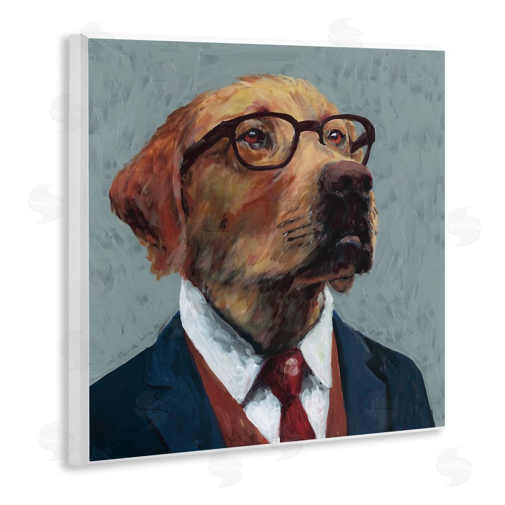 Studio Bautista Bark Kent Portrait Wooden Wall Plaque Art Print
