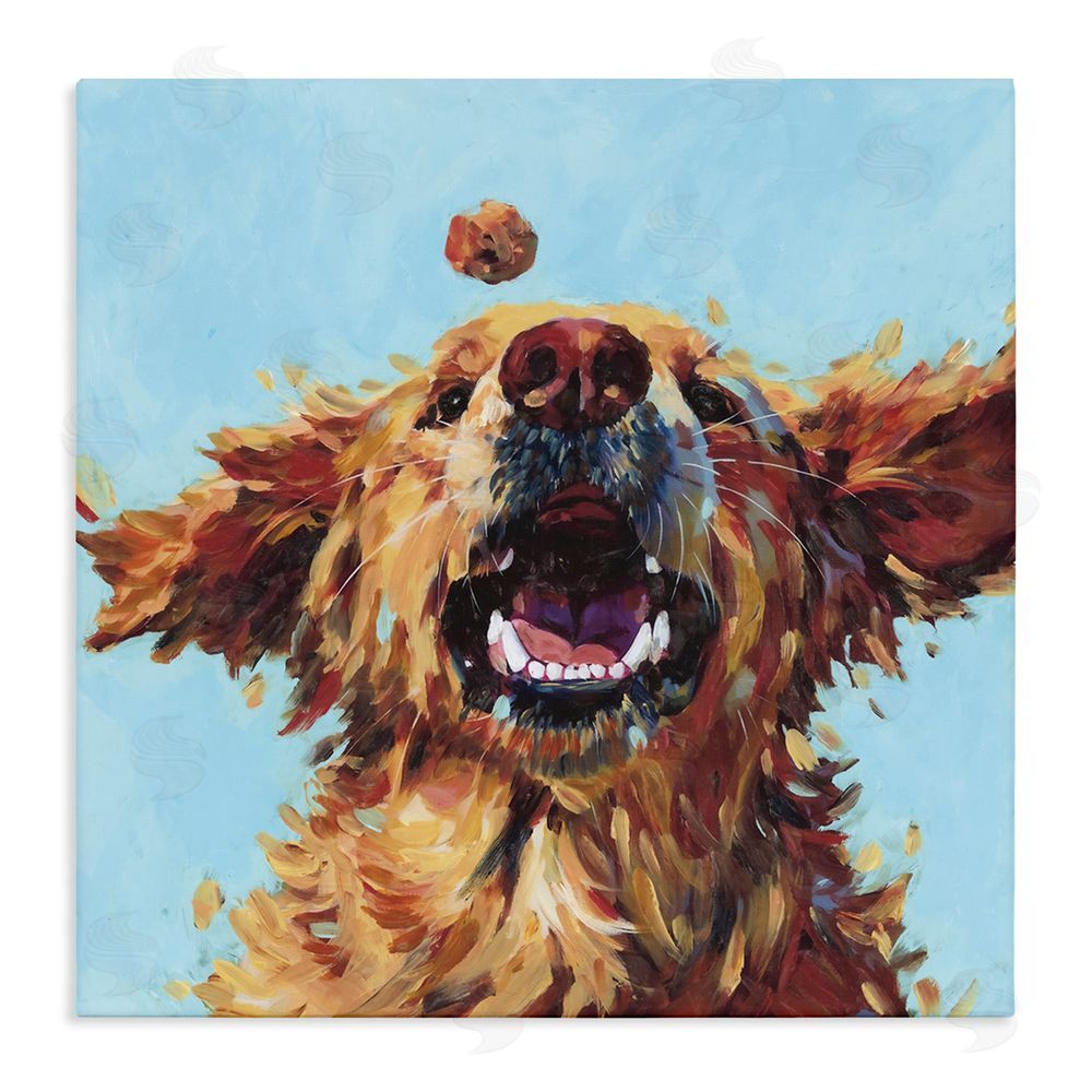 Studio Bautista Treato Loyal Dog Stretched Canvas Wall Art Print