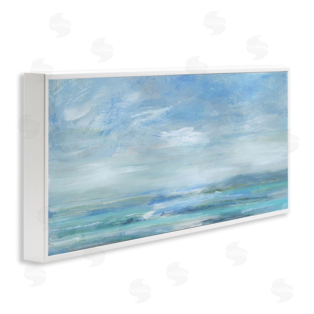 Danhui Nai Beyond The Blue White Framed Giclee Wall Art Print