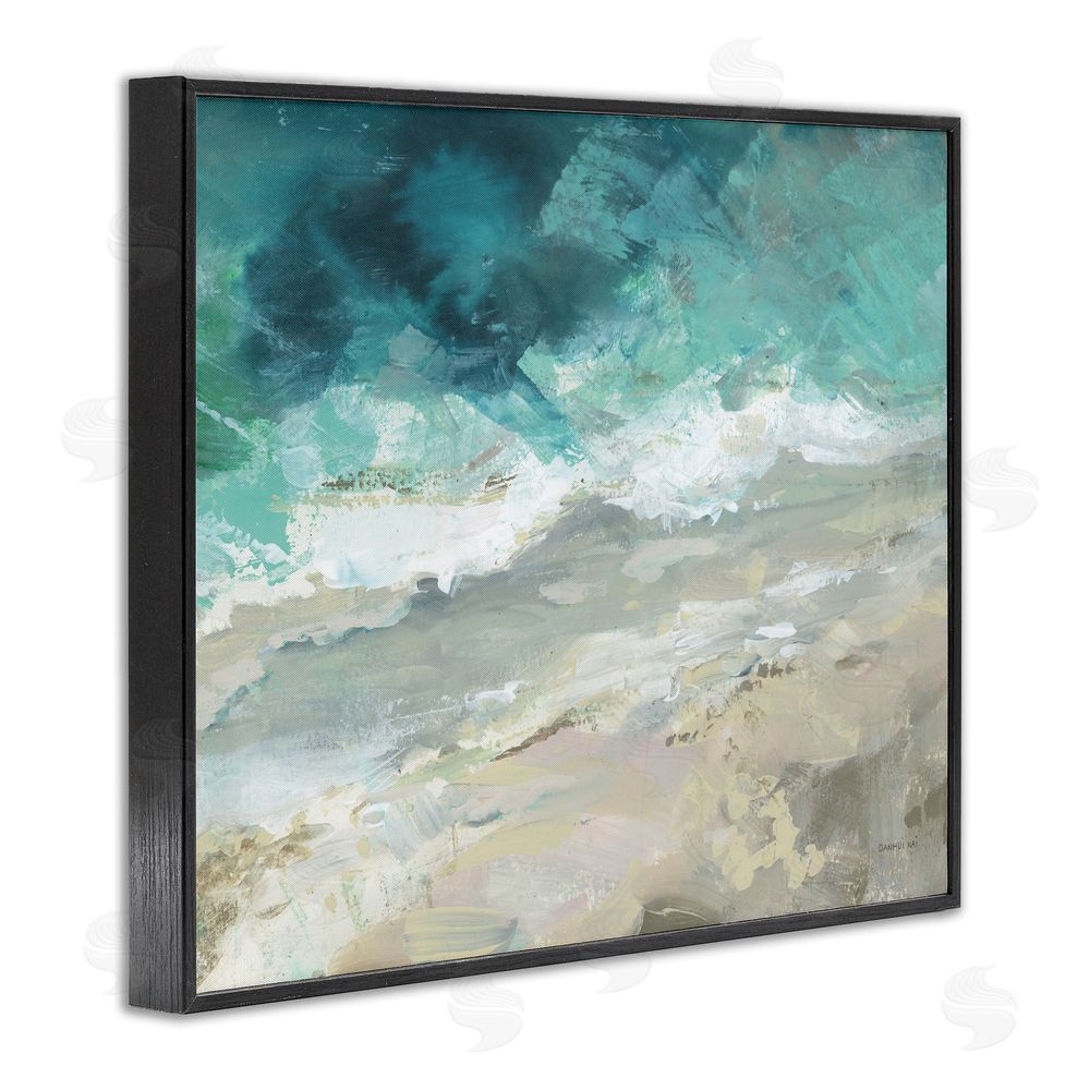 Danhui Nai Aerial Sea View Abstraction Black Framed Giclee Wall Art Print