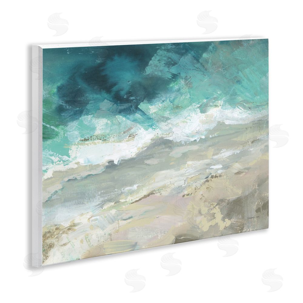 Danhui Nai Aerial Sea View Abstraction Wooden Wall Plaque Art Print