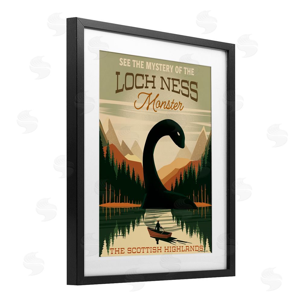 Omar Escalante Folklore Monster Tourism Black Framed Print Under Glass Wall Art
