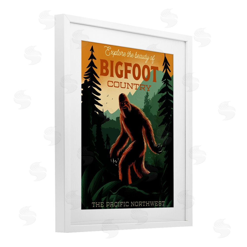 Omar Escalante Cryptid Tourism Wildlife White Framed Print Under Glass Wall Art
