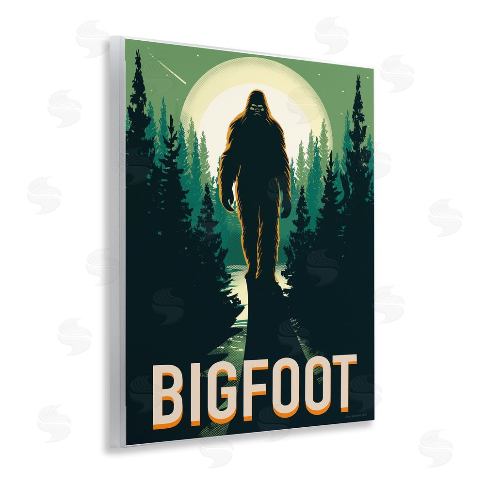 Omar Escalante Cryptid In The Woods Wall Plaque Art Print
