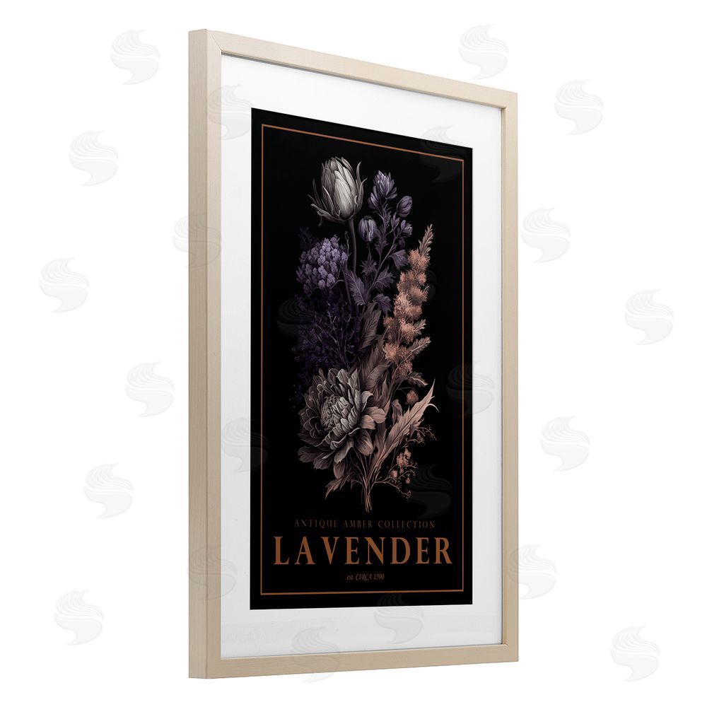 Chris Giampietro Antique Lavender Light Birch Framed Print Under Glass Wall Art