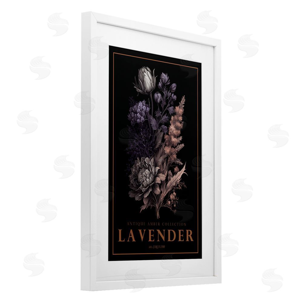 Chris Giampietro Antique Lavender Light White Framed Print Under Glass Wall Art