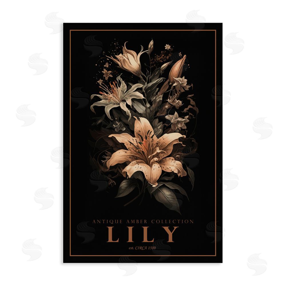 Chris Giampietro Antique Lily Light Stretched Canvas Wall Art