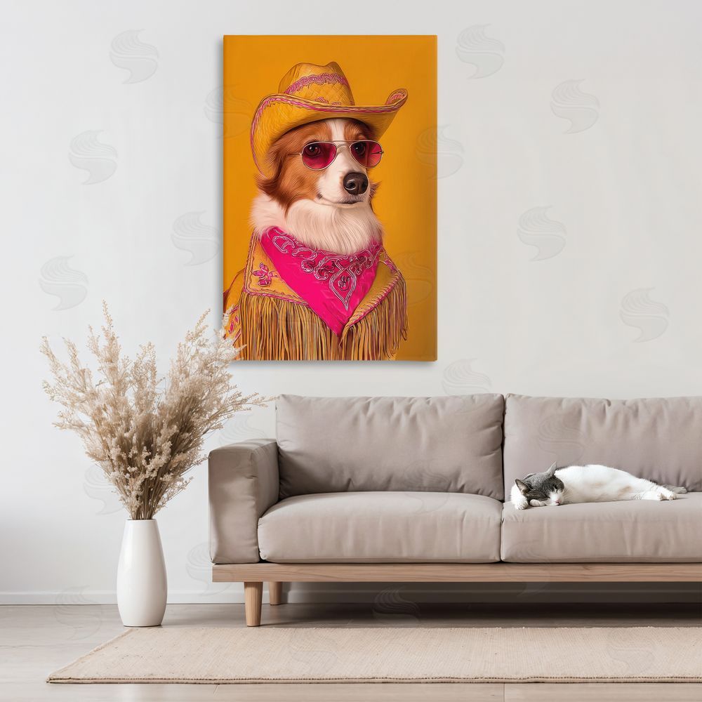 Lazar Studio Barkin' Rodeo Cowboy Dog