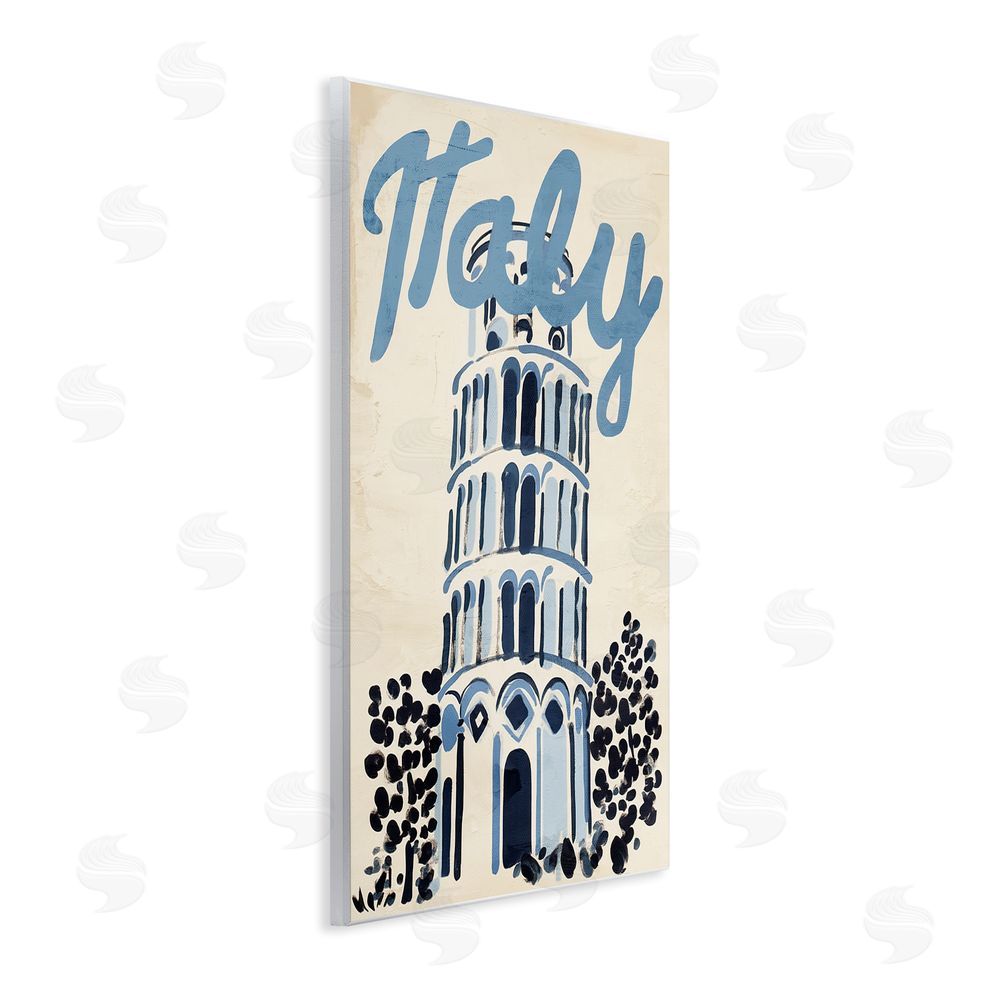 Annabelle Hall Blue & Beige Italy Travel Wall Plaque Art Print