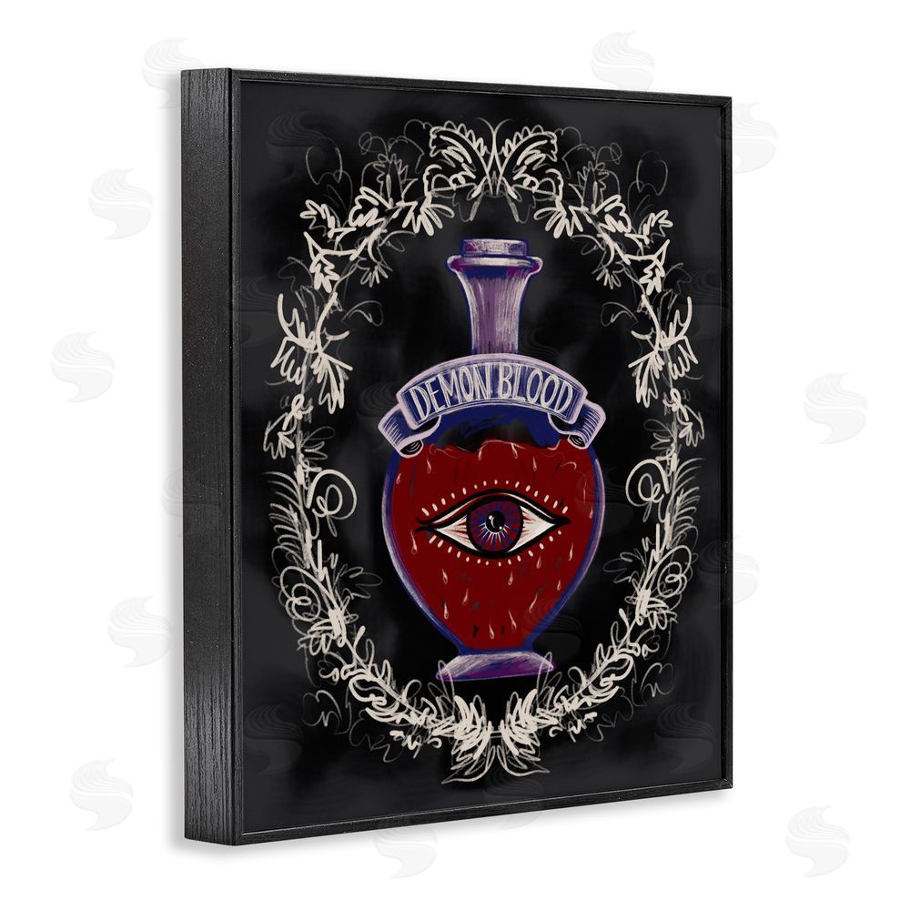 Connie Summers Demon Blood Jar Black Framed Giclee Wall Art Print