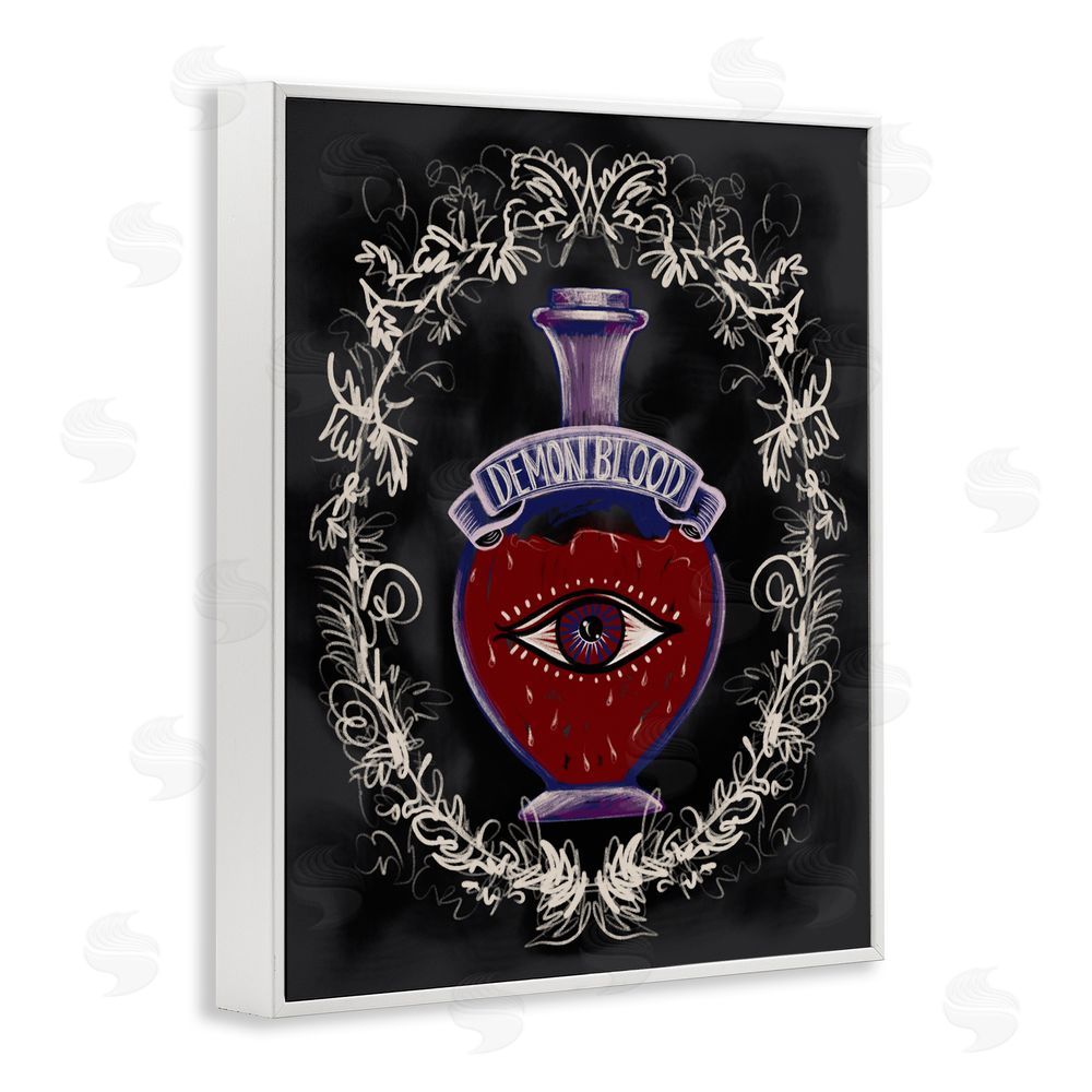 Connie Summers Demon Blood Jar White Framed Giclee Wall Art Print