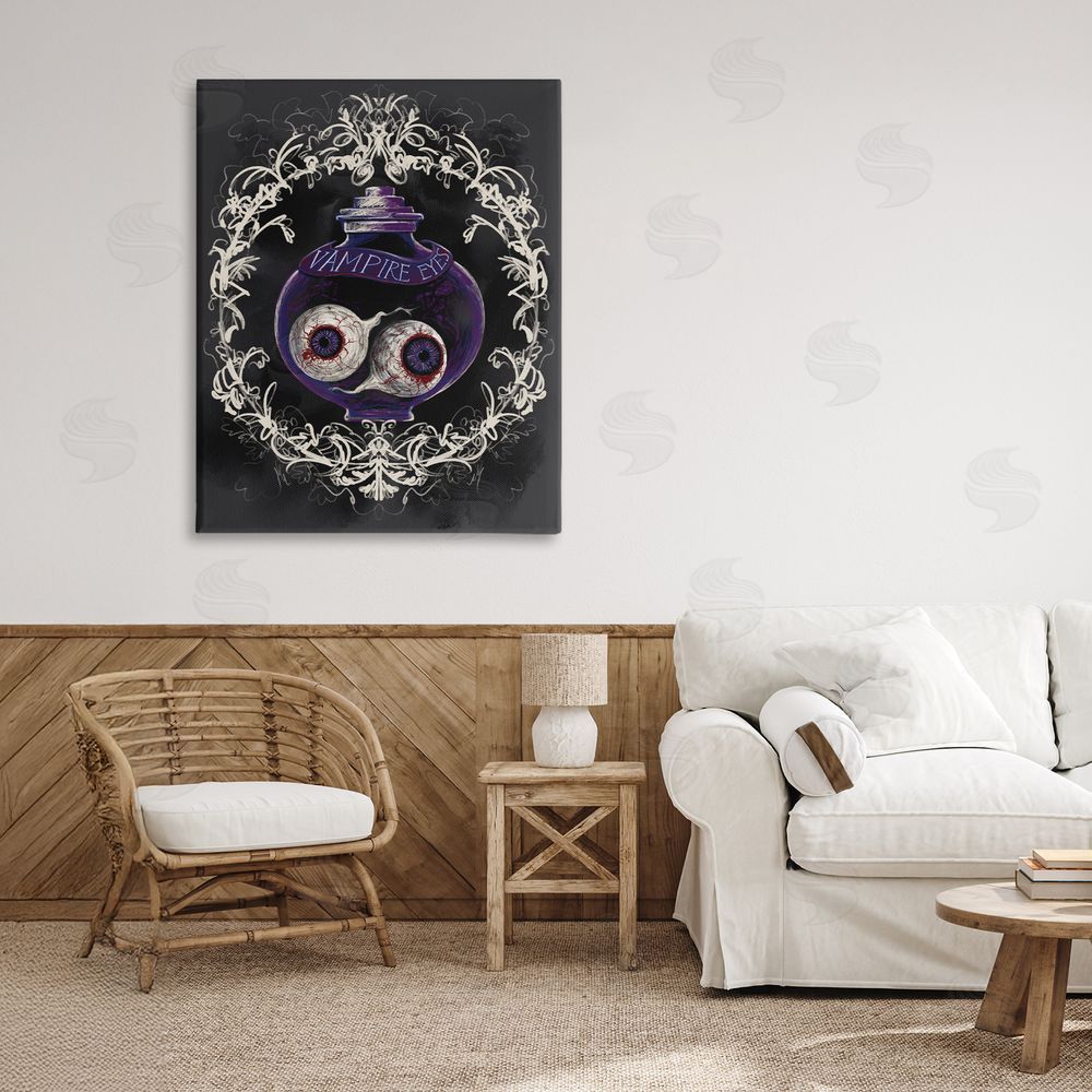 Connie Summers Vampire Eyes Specimen Jar Canvas Art on Wall