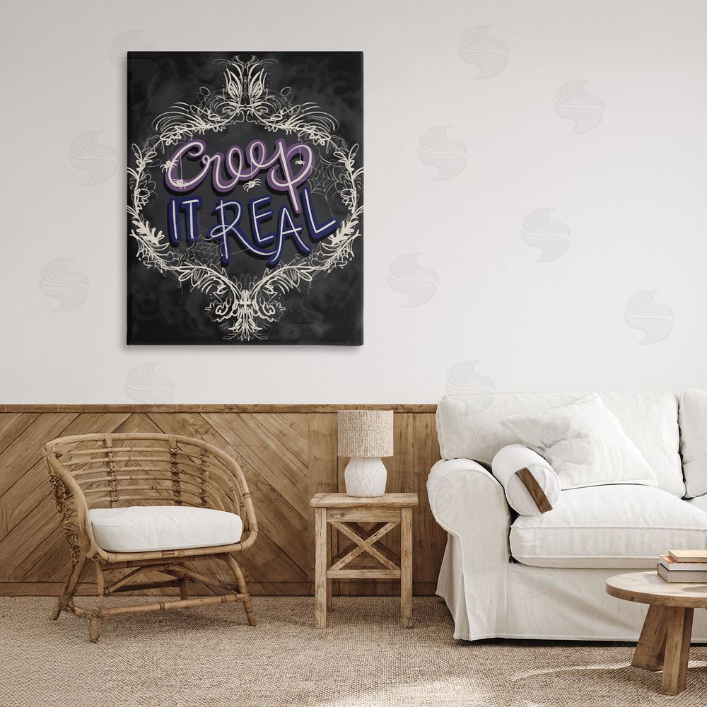 Connie Summers Vintage Creep It Real Canvas Art on Wall