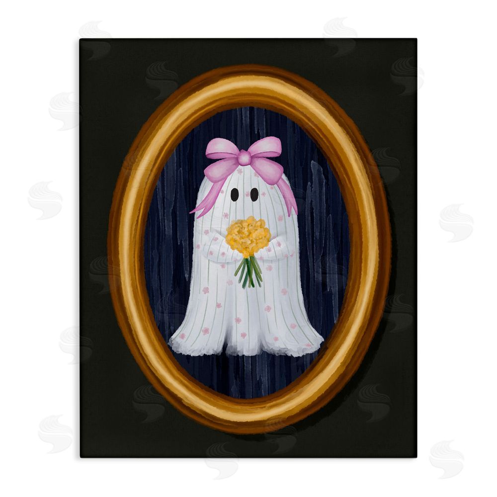 Jennifer Stith Ghost Girl with Flowers Canvas Wall Art Print