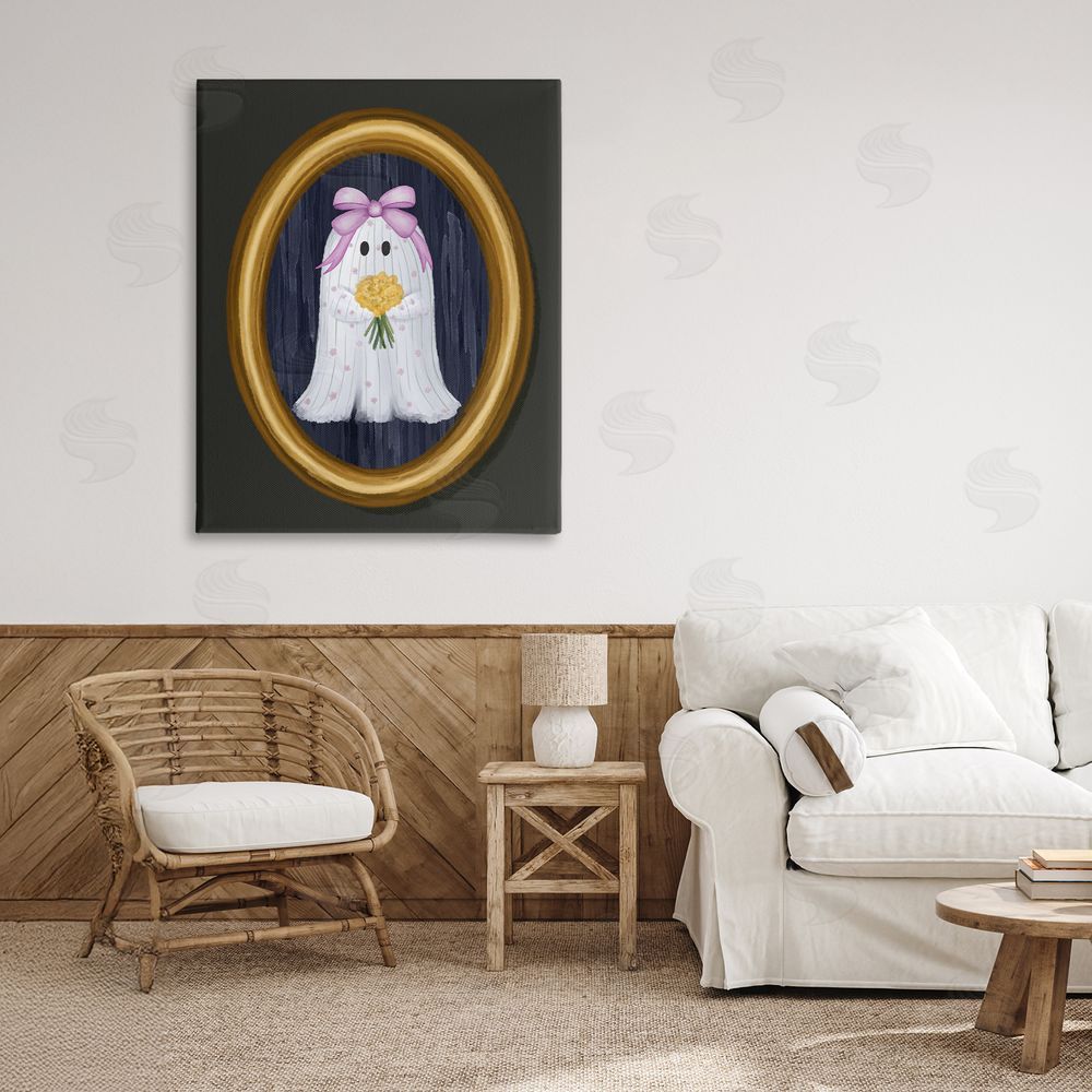 Jennifer Stith Ghost Girl with Flowers Canvas Art on Wall