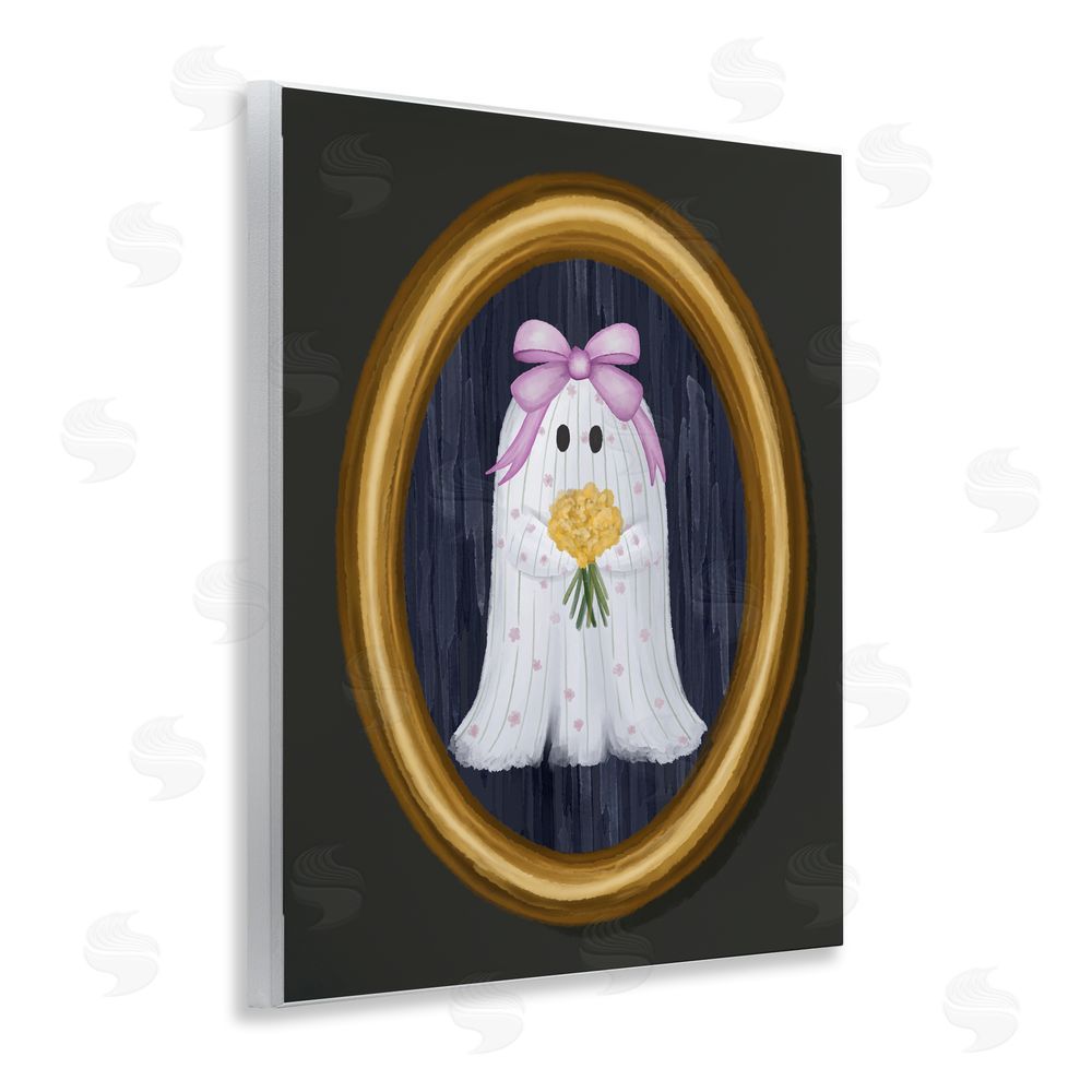 Jennifer Stith Ghost Girl with Flowers Wall Plaque Art Print
