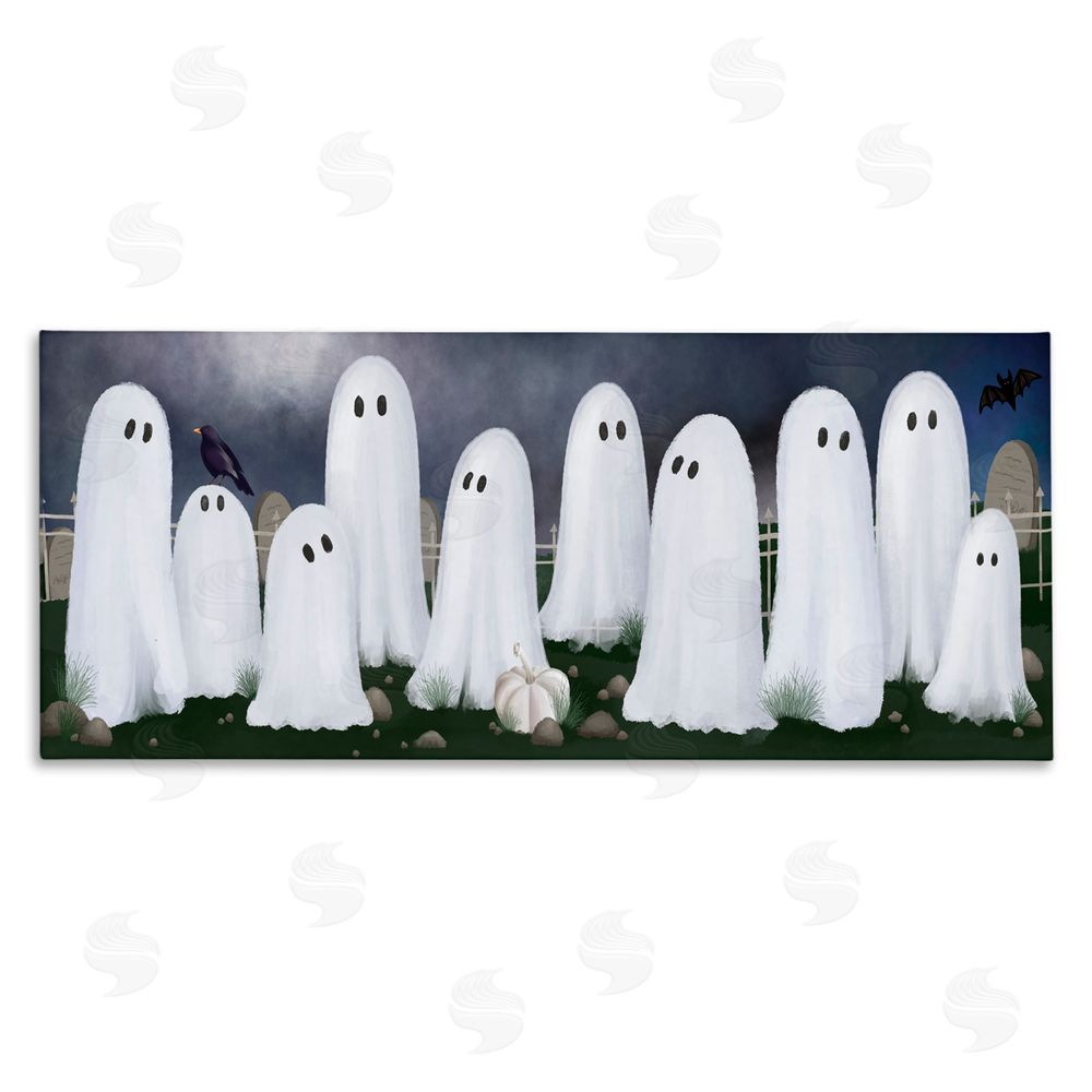 Jennifer Stith Ghosts in Graveyard Canvas Wall Art Print