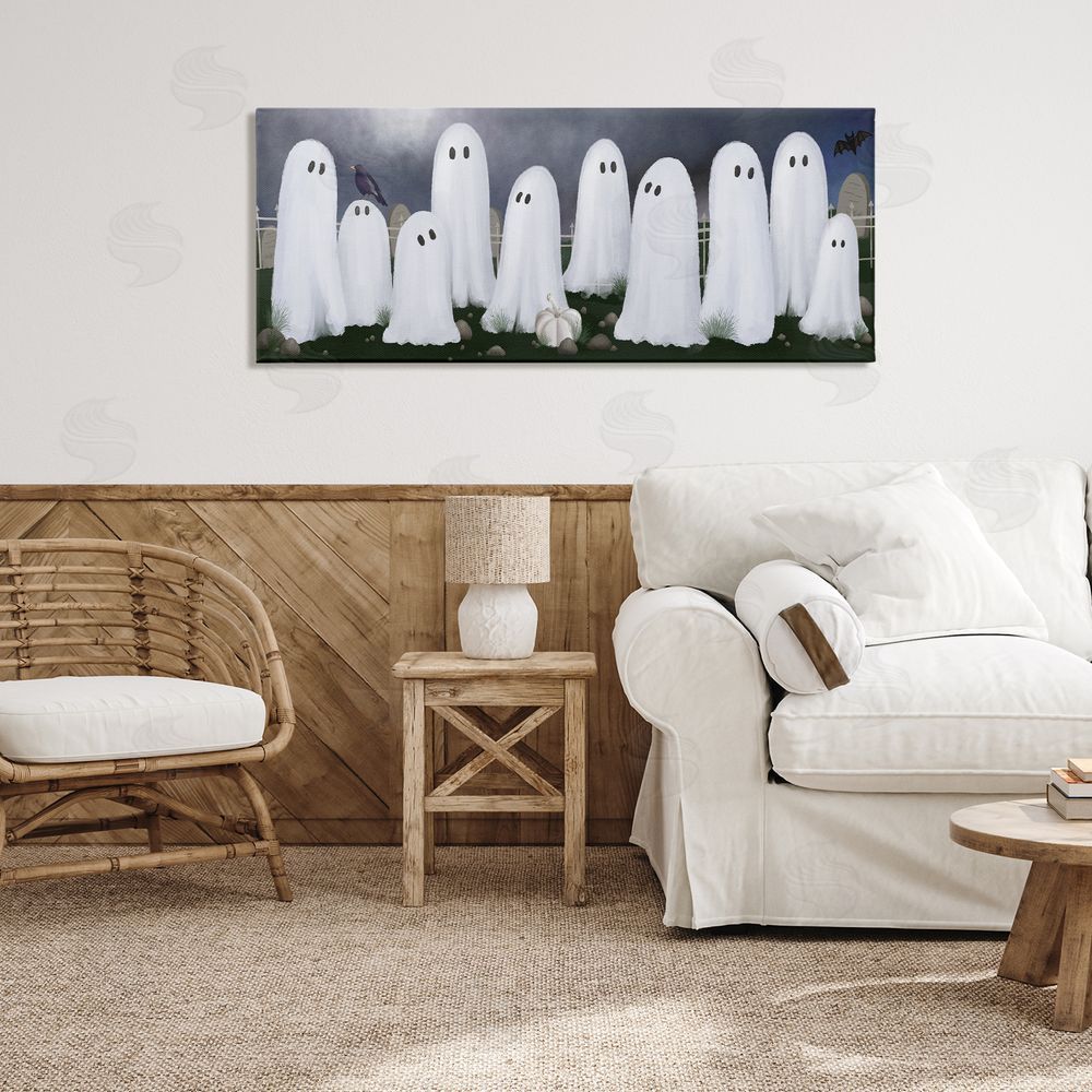 Jennifer Stith Ghosts in Graveyard Canvas Art on Wall