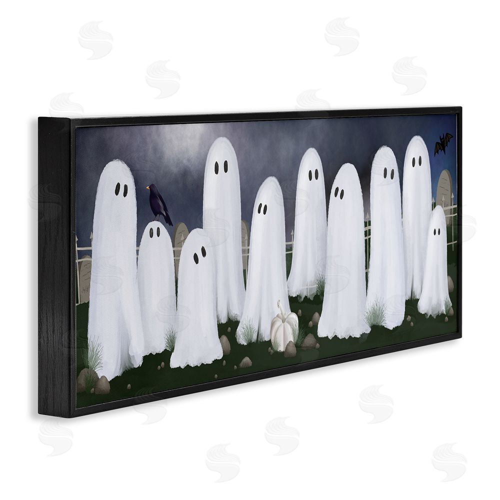 Jennifer Stith Ghosts in Graveyard Black Framed Giclee Wall Art Print