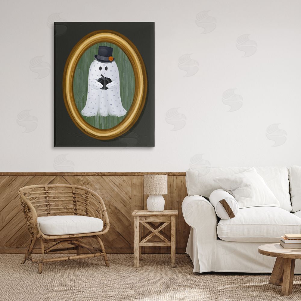 Jennifer Stith Ghost Boy Portrait Canvas Art on Wall
