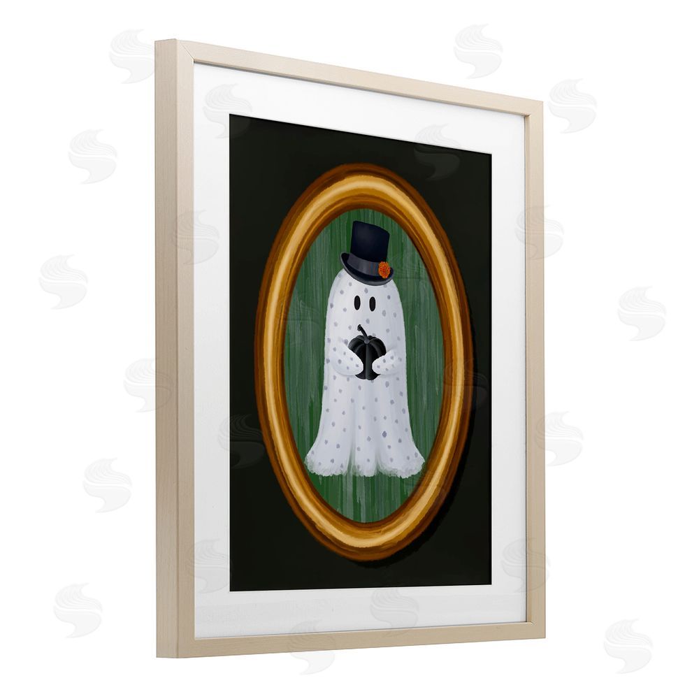 Jennifer Stith Ghost Boy Portrait Birch Framed Print Under Glass with White Mat Wall Art