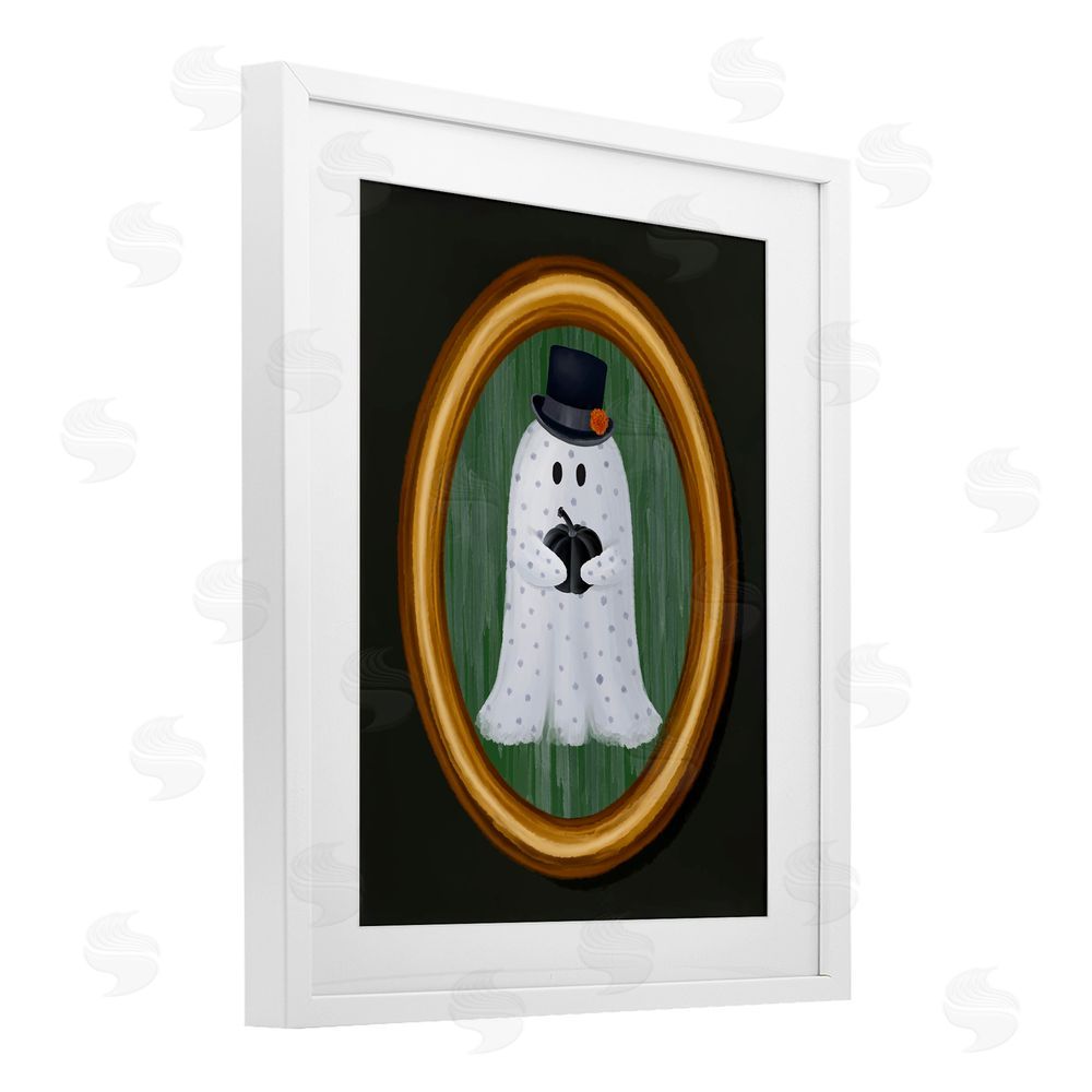 Jennifer Stith Ghost Boy Portrait White Framed Print Under Glass with Mat Wall Art