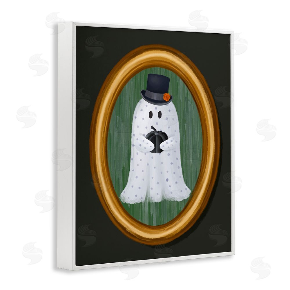 Jennifer Stith Ghost Boy Portrait White Framed Giclee Wall Art Print