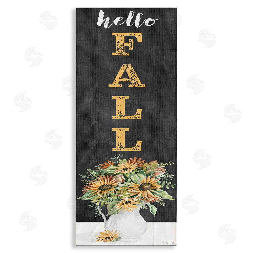 Cindy Jacobs Hello Fall Sunflower Bouquet Canvas Wall Art Print