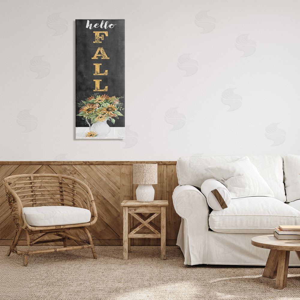 Cindy Jacobs Hello Fall Sunflower Bouquet Canvas Art on Wall