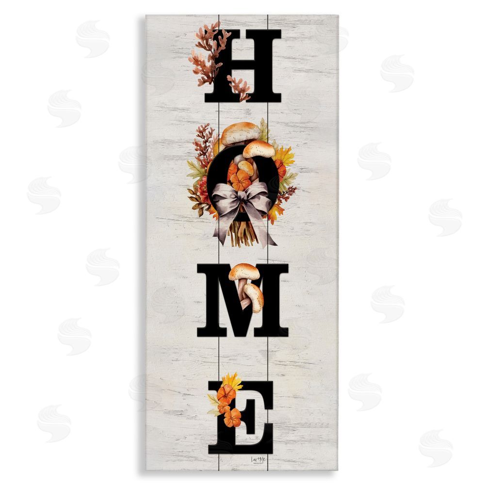 Lux + Me Designs Home with Rustic Mushrooms Canvas Wall Art Print