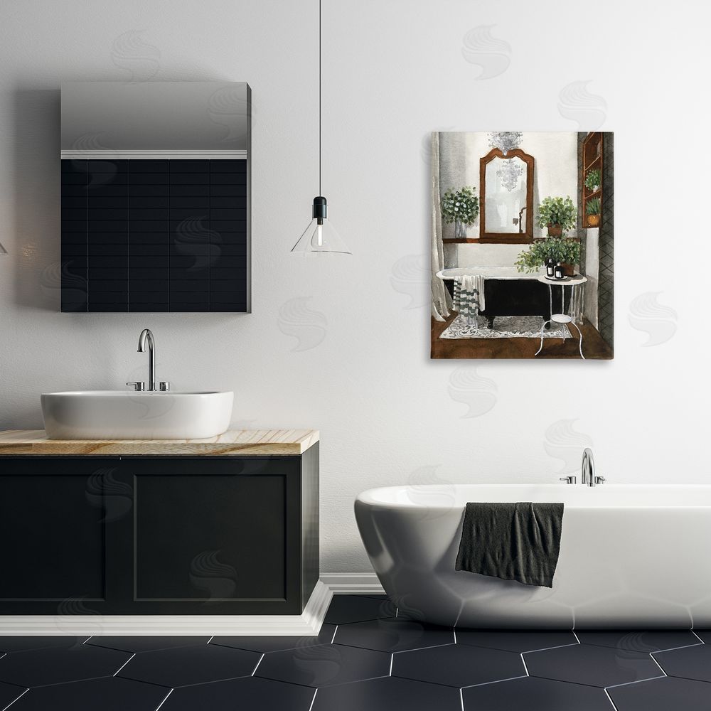 Masey St. Studios Clawfoot Tub with Lush Plants