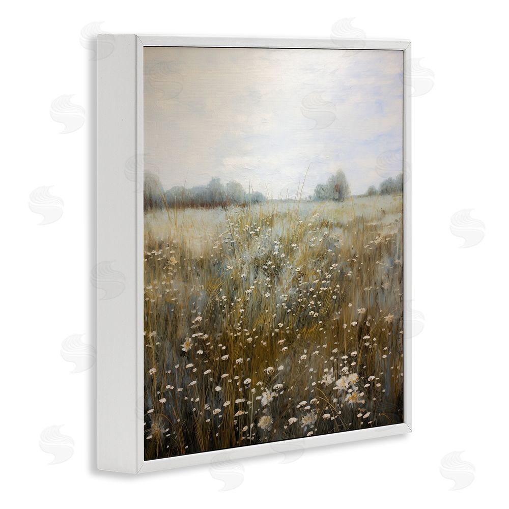 Heidi Kuntz Across The Field in Summertime White Framed Giclee Wall Art Print