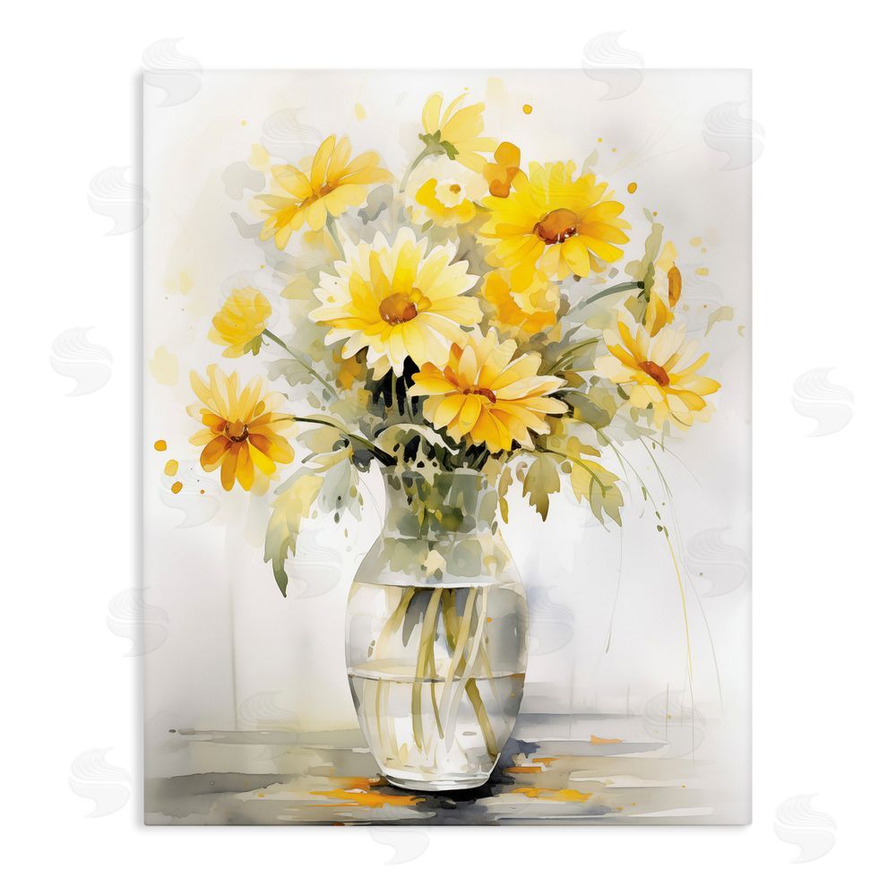 Heidi Kuntz Captured Sunlight Daisies Stretched Canvas Wall Art Print