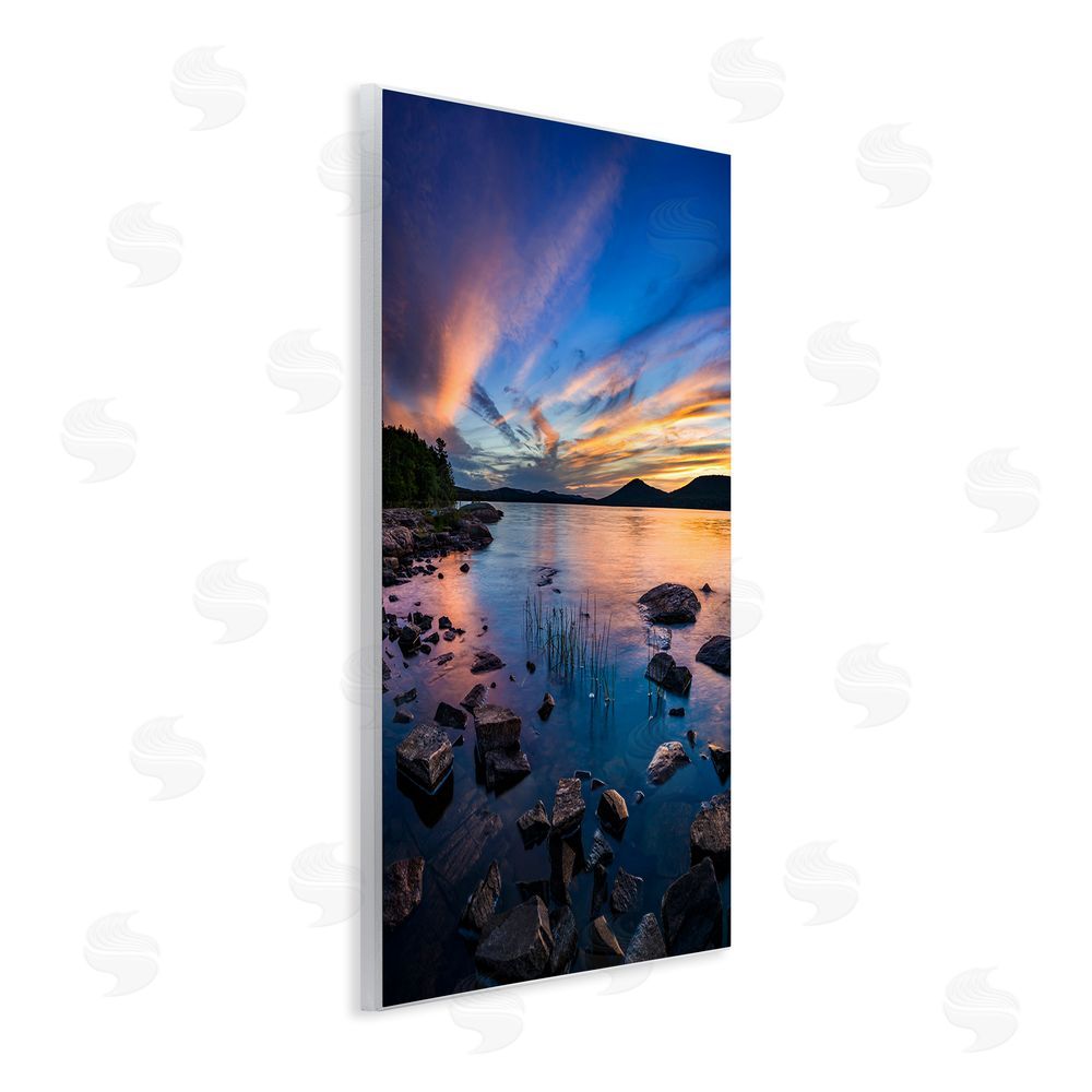 Jonathan Zaharek Sunrise on Piseco Lake Wooden Wall Plaque Art Print