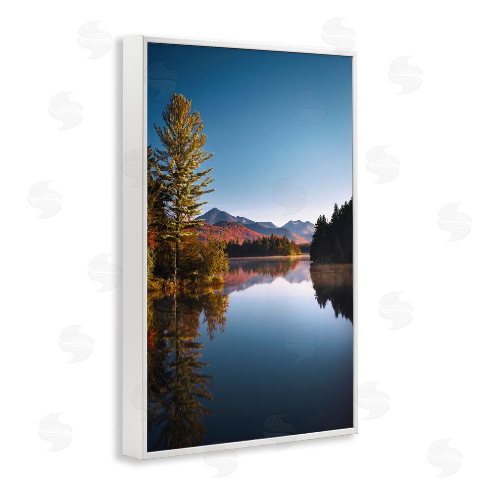 Jonathan Zaharek Autumn Morning Wilderness White Framed Giclee Wall Art Print