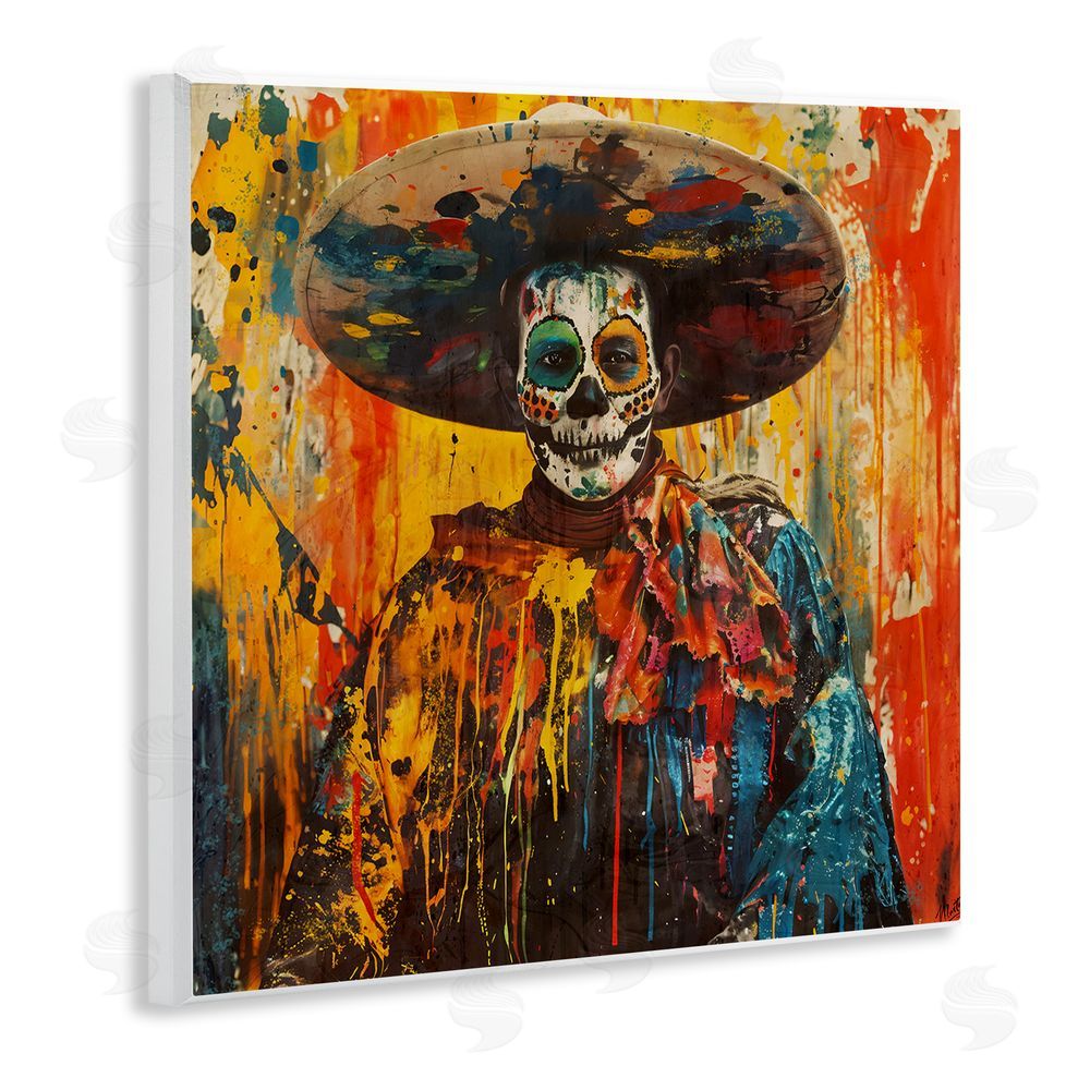 Marta Wiley Vibrant Festive Day of The Dead Wall Plaque Art Print