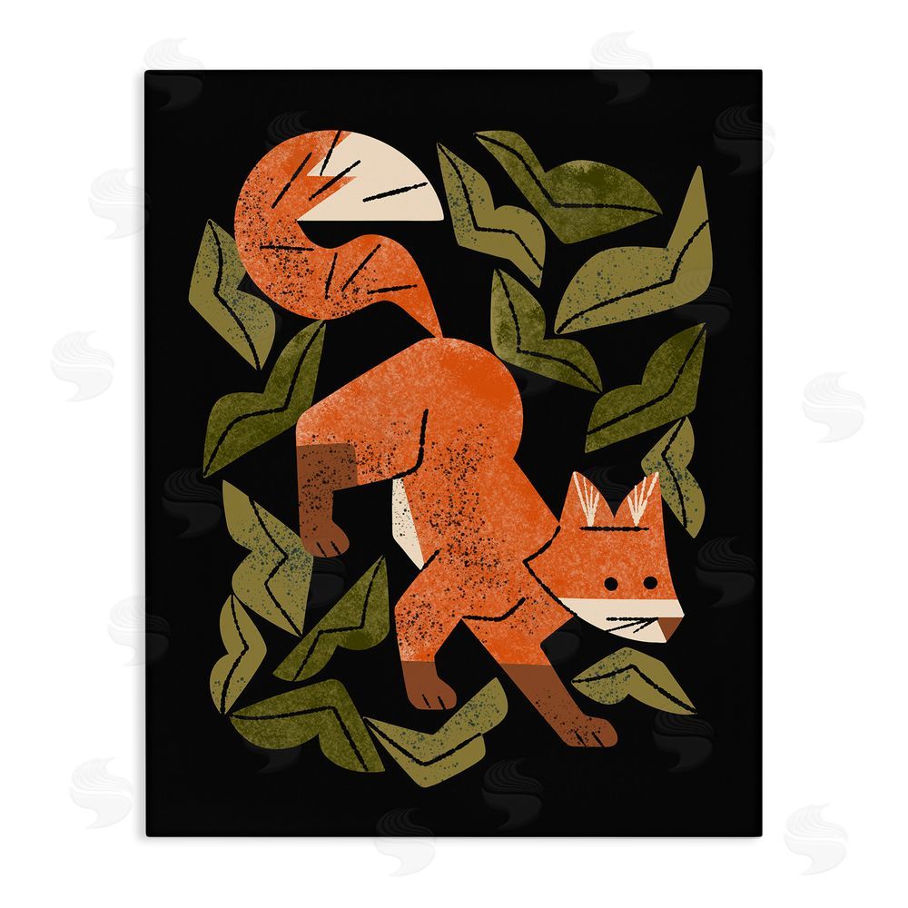 Renea L. Thull Fox In The Brush Stretched Canvas Wall Art