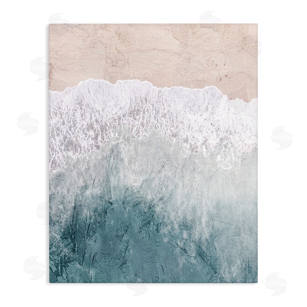 Kim Allen Beach Top Shore Stretched Canvas Wall Art Print