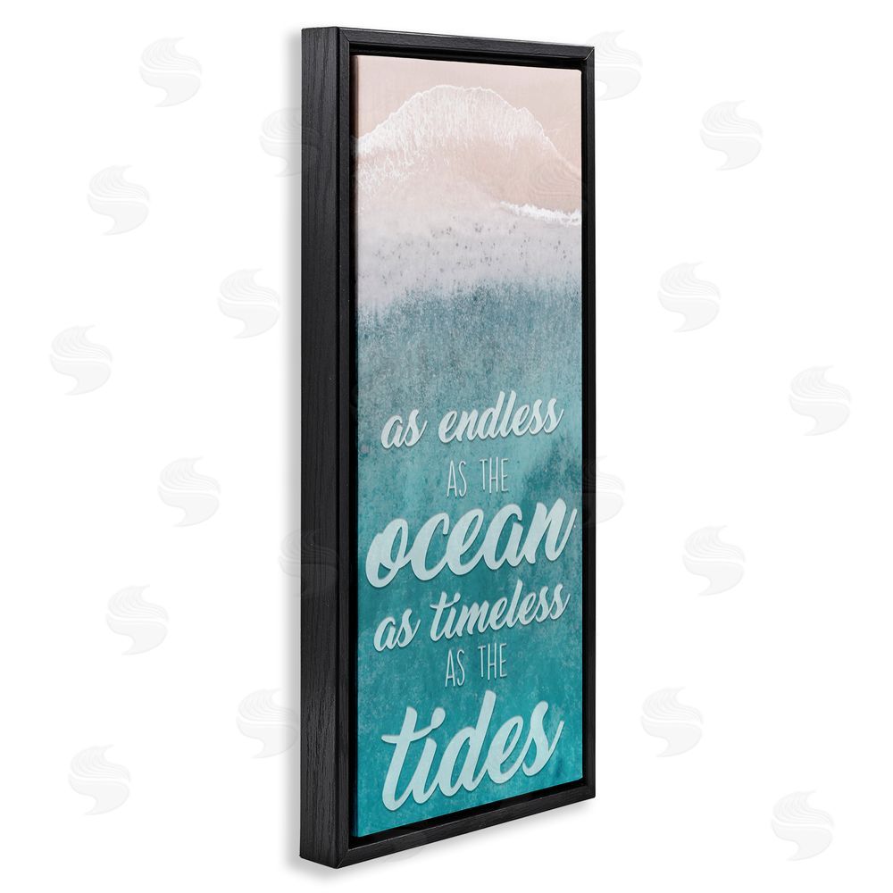 Marcus Prime Endless Ocean Timeless Tides Black Floating Frame Canvas Wall Art Print