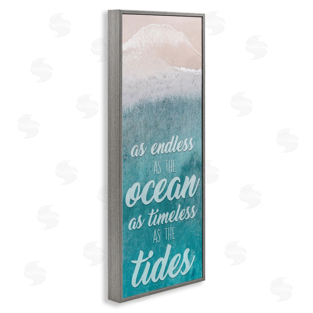 Marcus Prime Endless Ocean Timeless Tides Gray Framed Giclee Wall Art Print