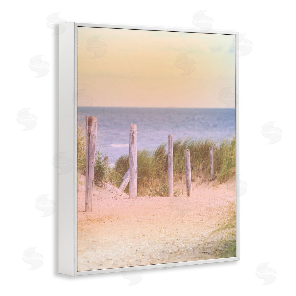 Marcus Prime Carefree Beach Vacation White Framed Giclee Wall Art Print