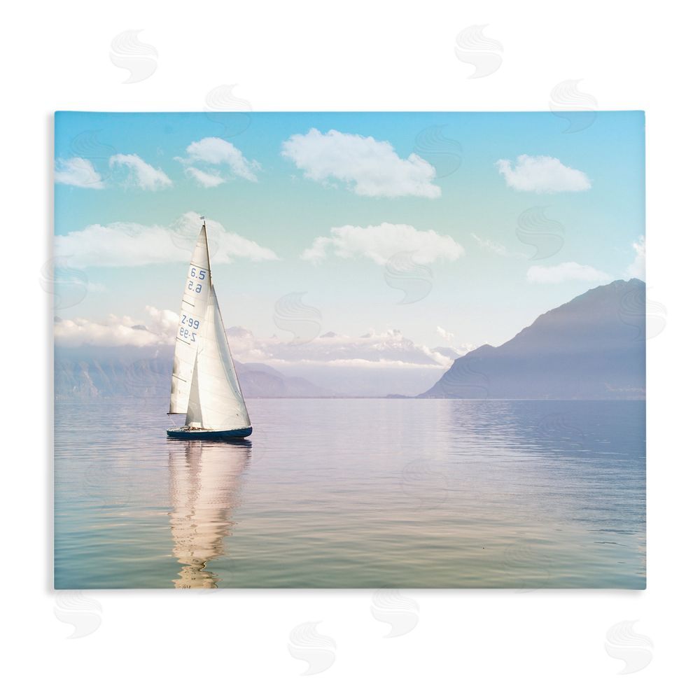 Marcus Prime Ocean Sails Lounging Stretched Canvas Wall Art Print